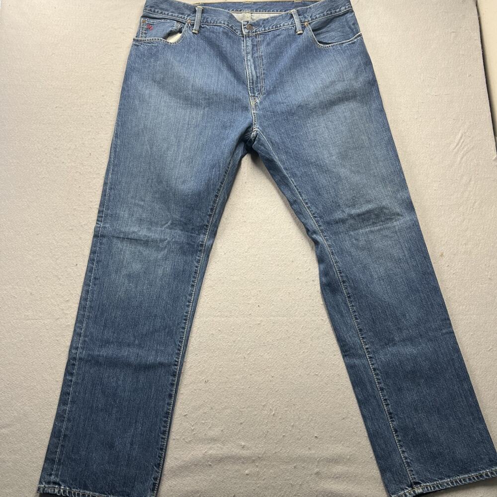 Polo Ralph Lauren Men's Jeans 42x34 Medium Wash Blue Straight Leg